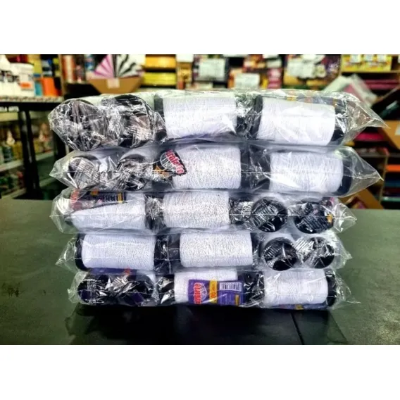 5 Pcts Linha Branca Extra Forte 100 jds Com 12 Unidades Semi Alvejada Linha De Pipa Foto 1