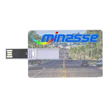5 Pen Drive (pencard) 16gb Personalizado Cor Branco Pencard 16GB Foto mini 1