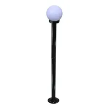5 Poste Jardim 1,18m Aço Fosfatizado. ! Cúpula Preto Estrutura Preto Foto mini 1