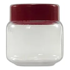 5 Potes Papinha Plástico 120 Gramas * Lembrancinhas * Cor Vermelho Foto mini 1