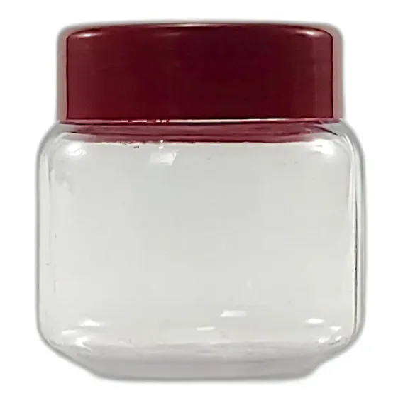 5 Potes Papinha Plástico 120 Gramas * Lembrancinhas * Cor Vermelho Foto 1
