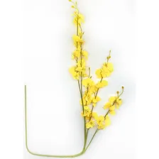 5 Ramo Pingo Chuva Ouro OrquÃdea Flor Galho Arranjo Enfeite Foto mini 3