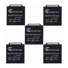 5 Rele Auxiliar Automotivo Universal 5 Pinos 40a 12 Volts Cinoy Relé Foto mini 1