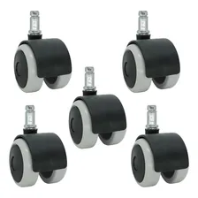 5 Roda Rodinha Silicone Para Cadeira Anti Risco Rodinha 11mm Foto  mini 1