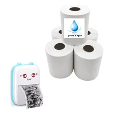 5 Rolos Etiqueta Adesiva Prova Dagua Para Impressora Gatinho Cor Branco Foto mini 1