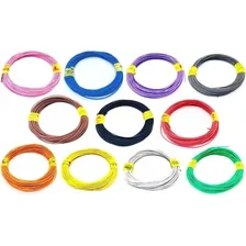 5 Rolos Fio Cabinho Flexível Cobre 2,50mm Com 25m - Cores Cobertura Cores Foto mini 1