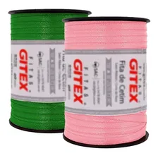 5 Rolos Fita Cetim Gitex NÂș 01 7mm Gitex Foto mini 1