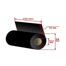 5 Rolos Ribbon Misto 110x74 Metros Preto Qualidade Premium Foto mini  2