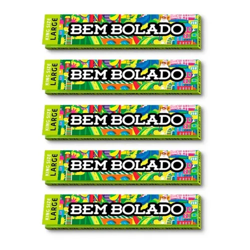 5 Sedas Bem Bolado Large Branca Para Fumo Smoking Tabacaria Foto 1