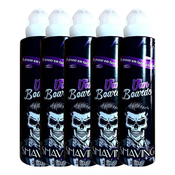 5 Shaving Gel De Barbear 1kg Barbearia Barbeiro Salão Foto 1