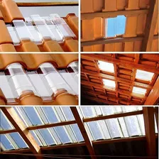 5 Telhas Romana Transparente Policarbonato Llev Telhado Foto mini 4