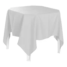 5 Toalha De Mesa Microfibra Quadrada 1,50x1,50 Festa Buffet Cor Branco Foto mini 1