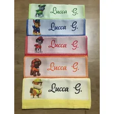 5 Toalhinhas De Mão Lavabinho 24x38cm Com Nome E Desenho Personalizado Foto mini 3