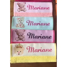5 Toalhinhas De Mão Lavabinho 24x38cm Com Nome E Desenho Personalizado Foto mini 4