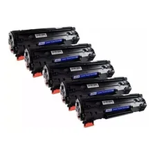 5 Toner 285a Especifico Pra Impressora 1132/1102w cor preto Foto mini 1