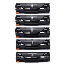 5 Toner 285a Especifico Pra Impressora 1132/1102w cor preto Foto mini 2