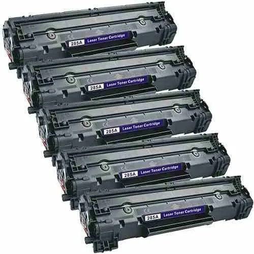 5 Toners Ce285a 85a Ce 285a Impressoras P1102w M1132 M1212 Foto 1