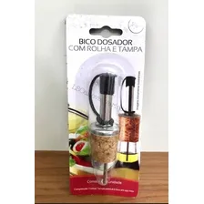 5 Unidade Bico Dosador Inox Com Rolha E Tampa Azeite Garrafa Cor Preto Lisa Foto mini 4