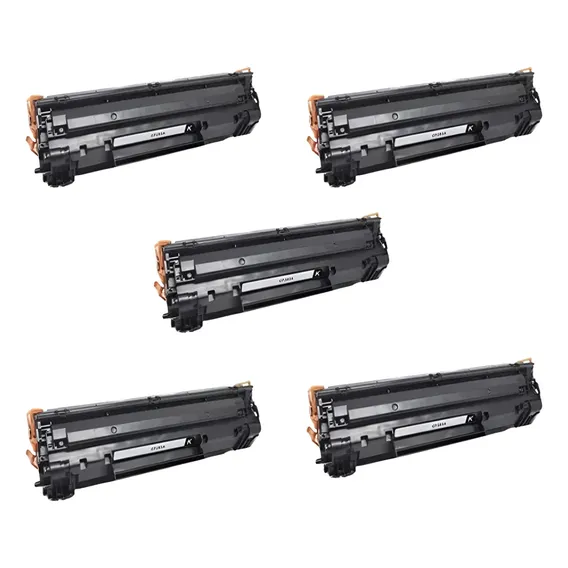 5 Unidade Cartucho Toner Cf283a | 83a | M125 | M127 | M201 Tinta Preto Foto 1