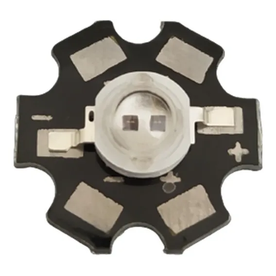 5 Unidades Led 5w Ir Infravermelho 850nm Dissipador Estrela Cor da luz 850 nm 2V Foto 1