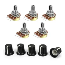 5 Unidades Potenciometro 10k Com Knob Foto  mini 1