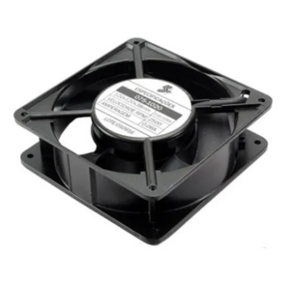 5+ Ventilador Cooler Ventoinha Metalica 120x120x38 110v 220v Led Branco Foto 1