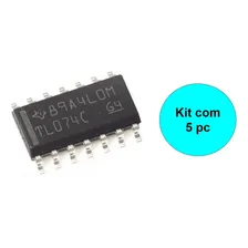 5 X Ci Tl 074 Tl074c Circuito Integrado Tl074 Smd Sop14 Foto mini  2