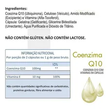 5 X Coenzima Q10 Total 300 Caps 500 Mg Coq10 Nutriblue Sabor Sem sabor Foto mini 3