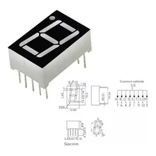 5 X Display 7 Segmentos 1 Dígito Catodo Comum Foto mini 4
