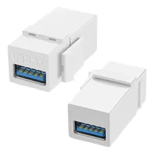 5 X Keystone Usb 3.0 Branco- Embutir Painel Tomada Espelho Foto mini  2