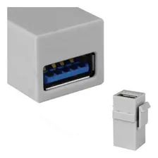 5 X Keystone Usb 3.0 Branco- Embutir Painel Tomada Espelho Foto mini  3
