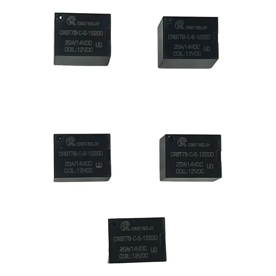 5 X Mini Rele 12v 20a 5 Terminais Foto 1