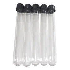 5 X Tubos Ensaio Vidro C/ Tampa Rosqueavel Rosca 18x150mm Foto mini 4