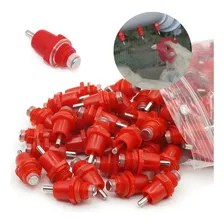 50 Bebedouro Automático Bico Nipple Para Aves Galinha Frango Cor 50 Unidades Foto mini 1