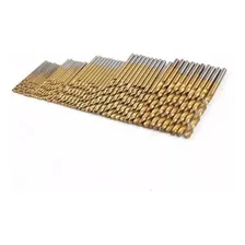 50 Brocas De Titânio P/ Madeira AlumÃnio Plastico 1mm À 3mm Foto mini 3