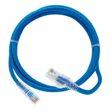 50 Cabos De Rede Patch Cord Rj45 Cat5e 1,5 Metros Az Pr Am V Foto mini 1