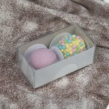 50 Caixas 2 Bombom, Doces, Lembrancinhas, Trufa 8x4x3 Branco Foto mini 2
