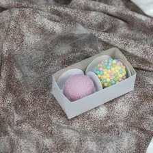 50 Caixas 2 Bombom, Doces, Lembrancinhas, Trufa 8x4x3 Branco Foto mini 3