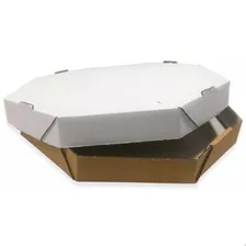 50 Caixas Papelão Entregar Pizza Salgado Doce Delivery 25cm Cor 50 Caixas Brancas Lisa 25cm Pizzaria Delivery Ifood Foto mini  2
