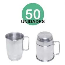 50 Canecas 500ml P/ Chopp Em AlumÃnio Polido Oktoberfest Foto mini 3