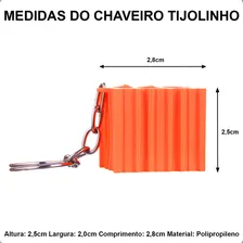 50 Chaveiro Tijolo - Tijolinho Lembrancinha Foto mini 3