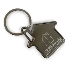 50 Chaveiros Formato Casa Fosca Personalizados Foto mini 4