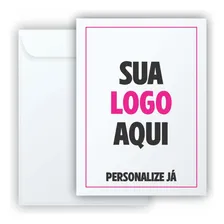 50 Envelope Impresso Saco Branco Personalizado 22x32 A4 Foto mini 1