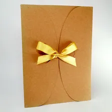 50 Envelope Kraft Para Convite De Casamento Rústico Foto mini 4