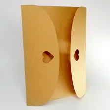 50 Envelope Kraft Para Convite De Casamento Rústico Foto mini 3