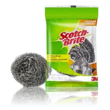 50 Esponjas Limpa AlumÃnio Scotch Brite Lá Aço Não Enferruja Foto mini 1