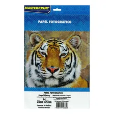 50 Folhas Masterprint 230g A4 Glossy Papel Fotografico Foto mini 1