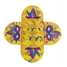 50 Forminhas Doces Carnaval Forma Caixeta Decoração Festa Cor Amarelo Foto mini 2