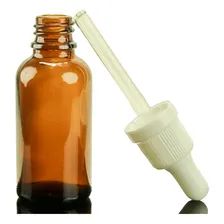 50 Frasco De Vidro Ambar 30 Para Extrato De Propolis Cor Branco Foto mini 1