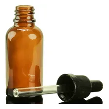 50 Frascos Gotejador Conta Gotas Vidro Âmbar 30ml Completo Cor Preto Foto mini 2